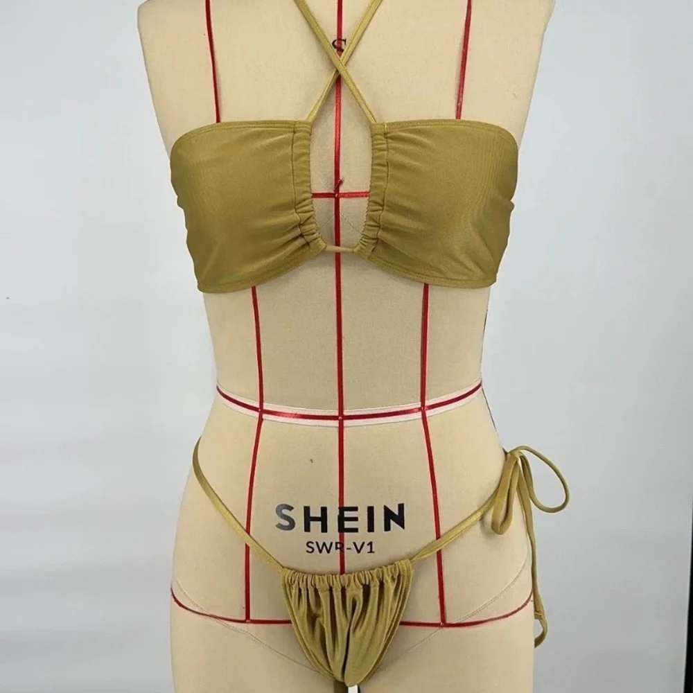 Emilio Pucci military green bikini swimsuit - Picture 3 of 4